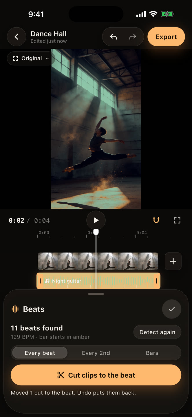 Beat Sync with Cut clips to the beat