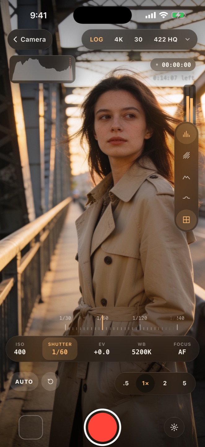 CineCut pro camera with Apple Log